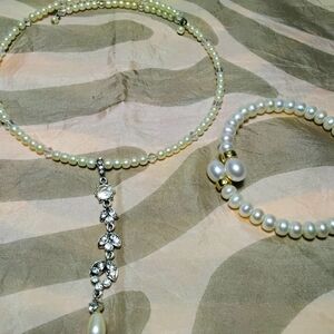 Monet Pearl Choker w/ unnamed Pearl Bracelet